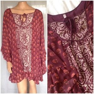 COPY - Free People vintage Marla Printed Oversized Tunic Top